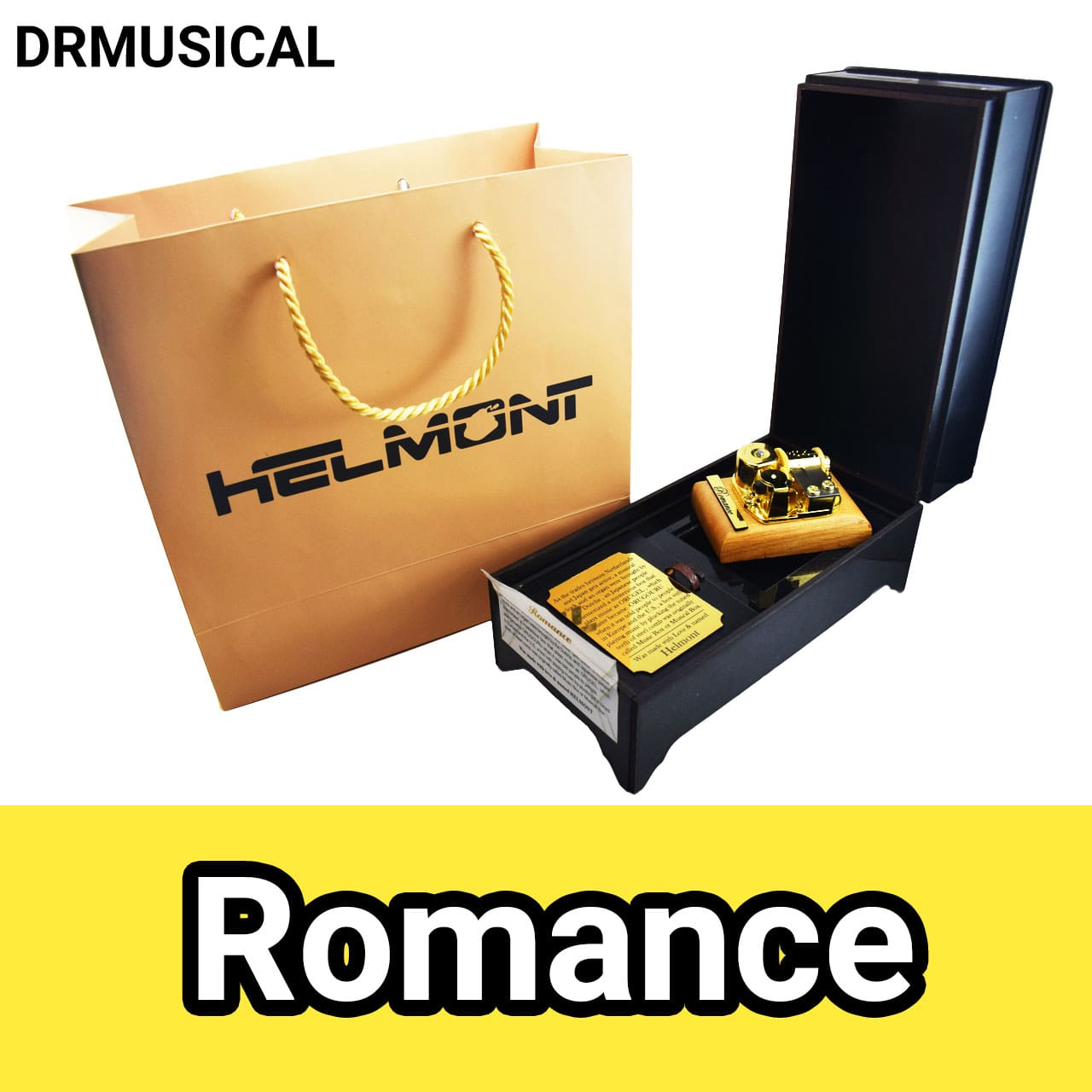 جعبه موزیکال رومنس (Romance) برند هلمونت مدل کوکی -یک کادو ی خاص