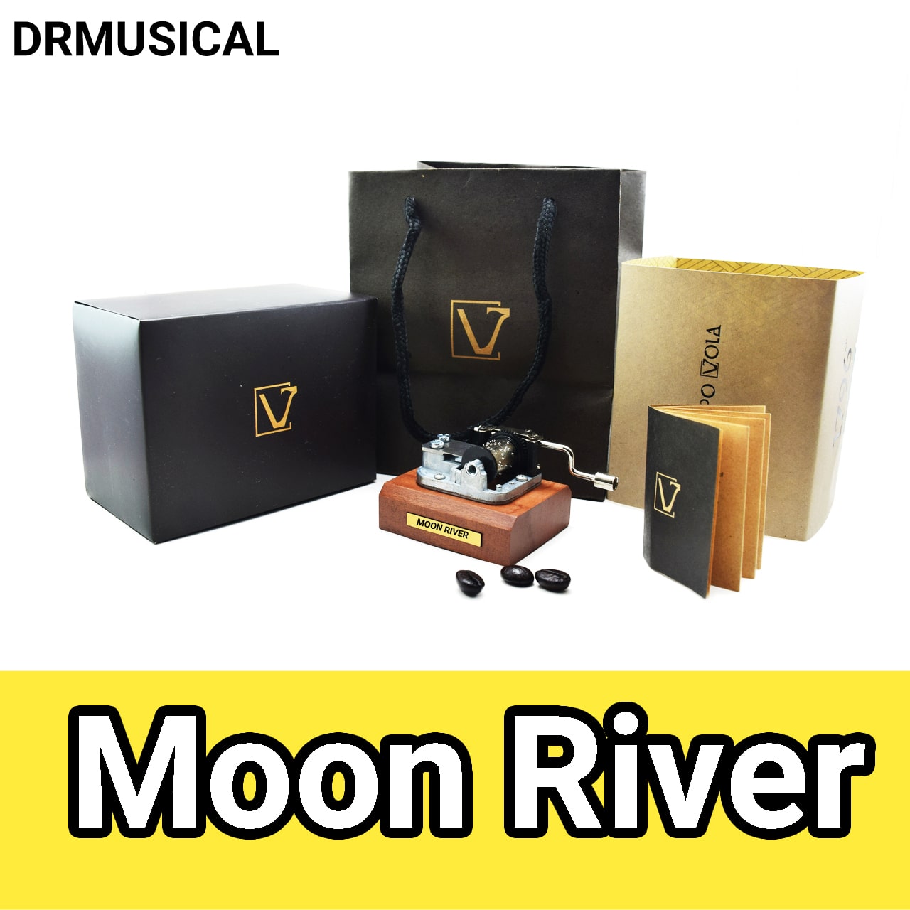 جعبه موزیکال ایل تمپو ولا Moon River هندلی Classico