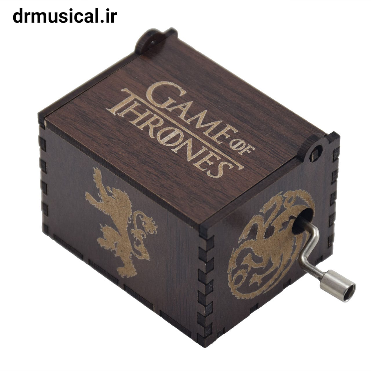 جعبه موزیکال ملودی گیم اف ترونز مدل MB002 رنگ قهوه ای هندلی در سایت دکتر موزیکال