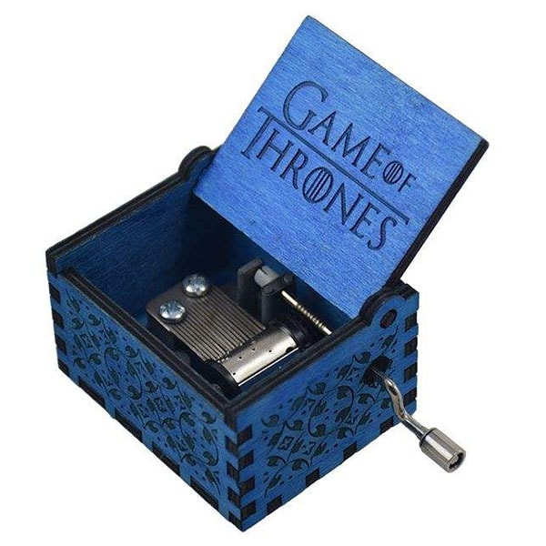 جعبه موزیکال ملودی گیم اف ترونز مدل مجیک از نوع هندلی رنگ آبی در سایت دکتر موزیکال