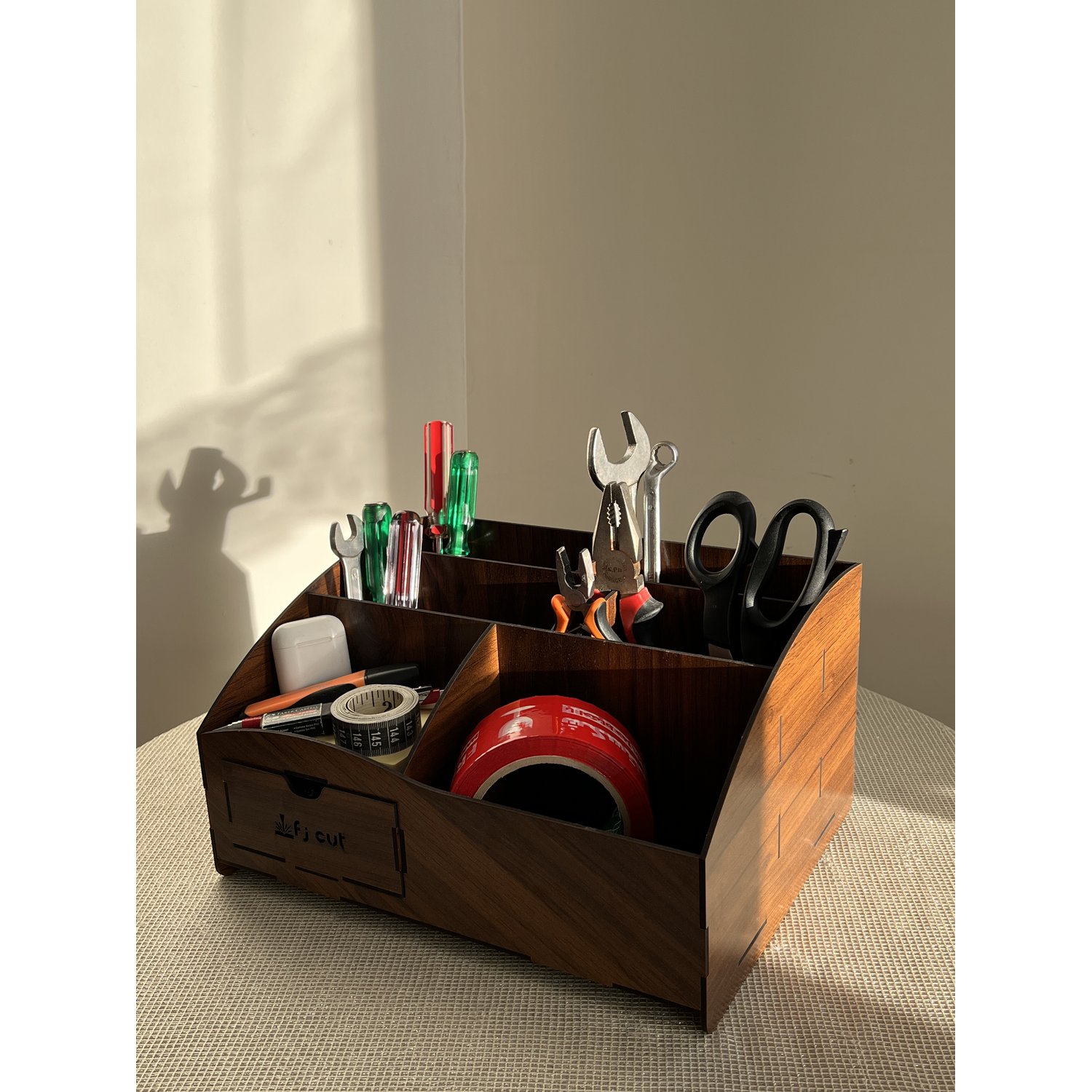 ارگانایزر رومیزی چوبی مدل کشویی - خرید بی واسطه از تولیدی