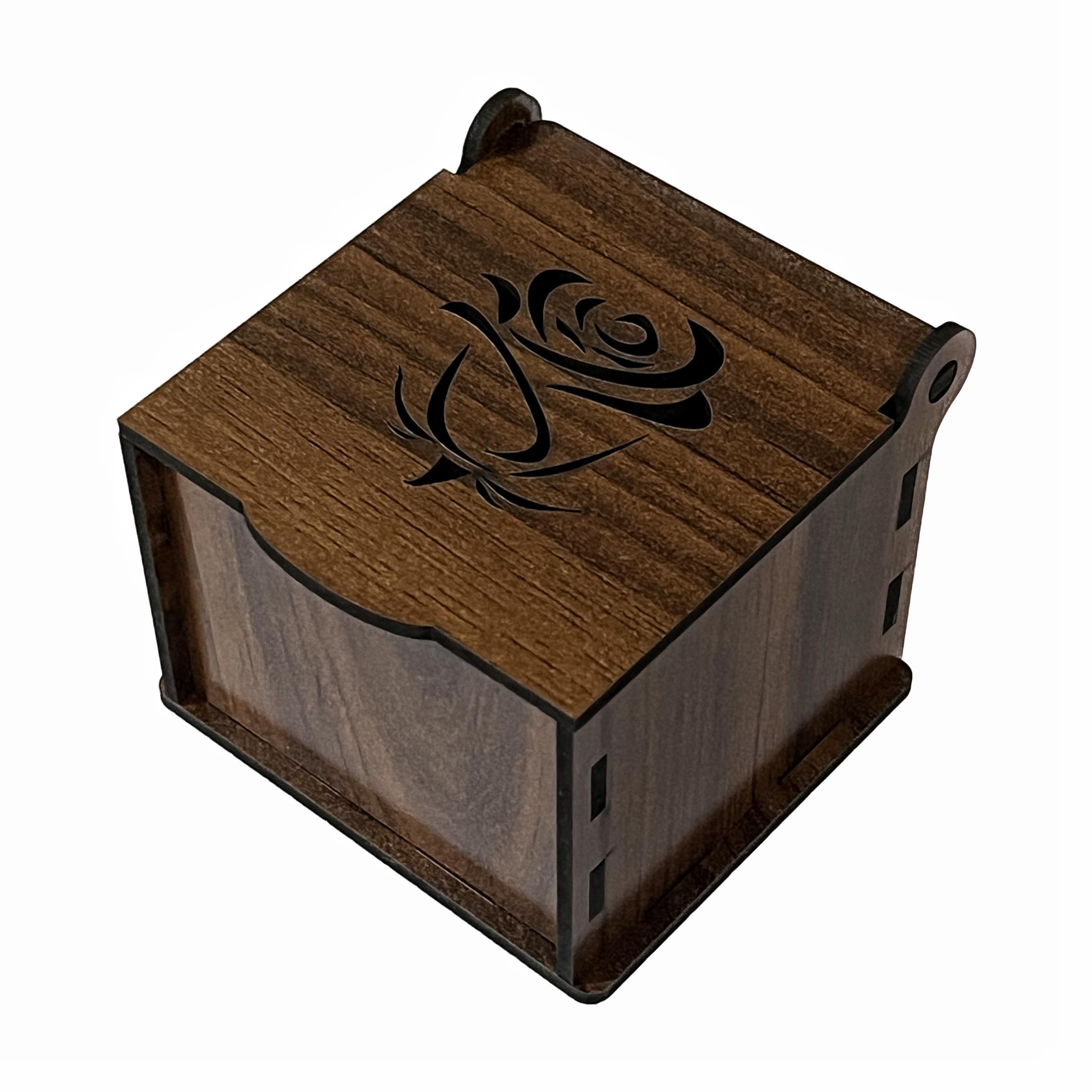 جعبه هدیه چوبی طرح گل مدل کوچک - خرید بی واسطه از تولید کننده