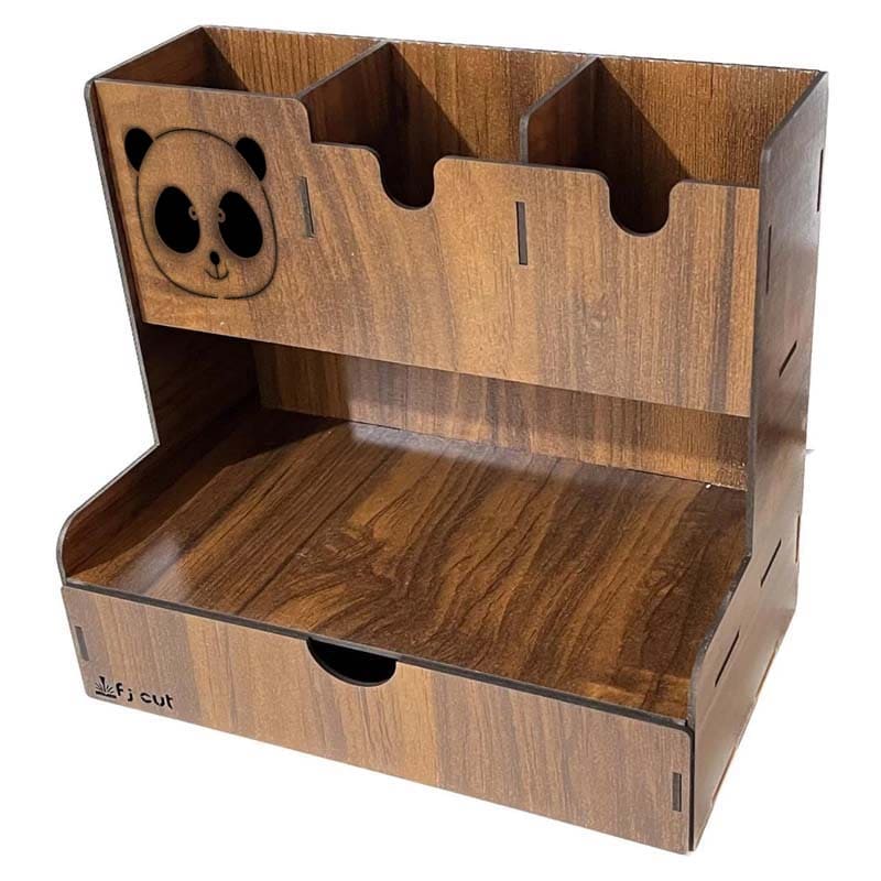 جامدادی رومیزی چوبی دانش آموزی طرح پاندا - خرید بی واسطه از کارخانه