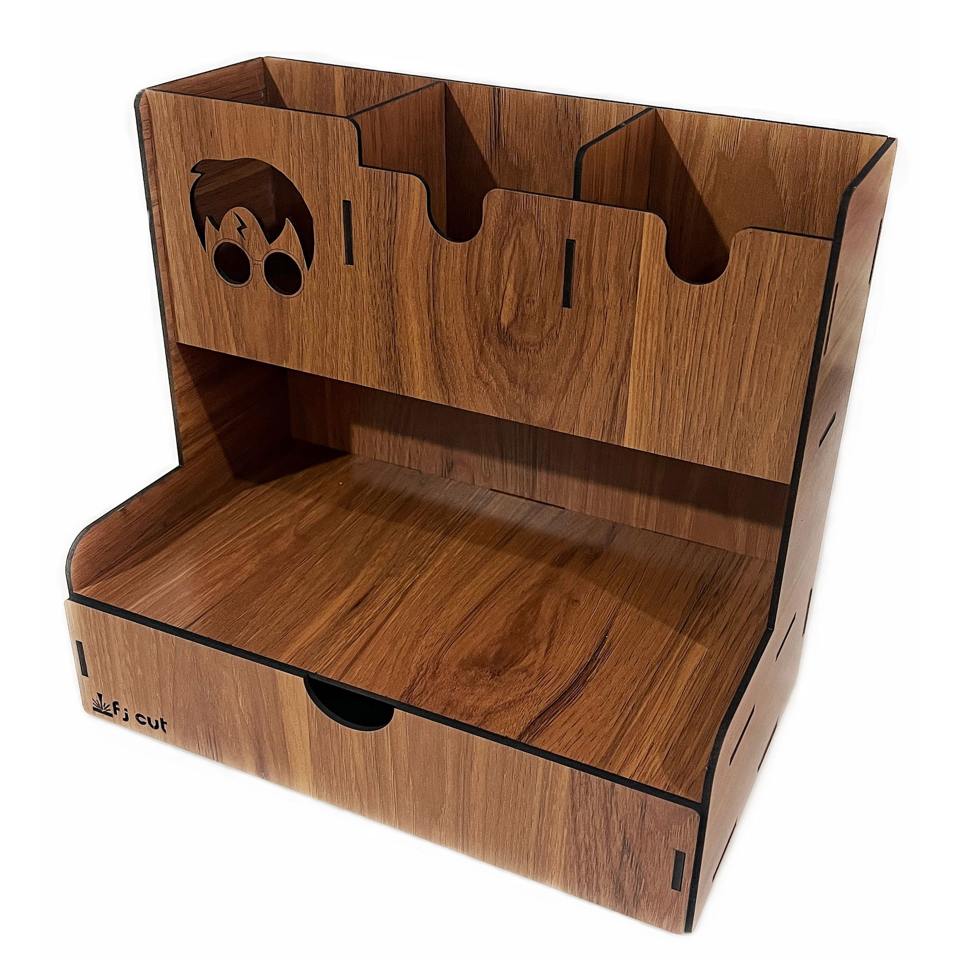 جامدادی چوبی رومیزی کشویی طرح هری پاتر مخصوص پاترهد ها